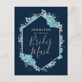 Du blir min bridesmaid. inbjudningar