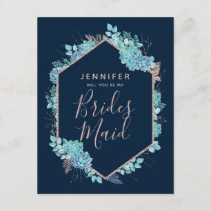 Du blir min bridesmaid. inbjudningar