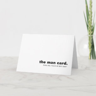Du blir mitt Groomsman Bröllop-kort. Kort