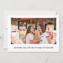 Du blir mitt Maid of honor-fotokort
