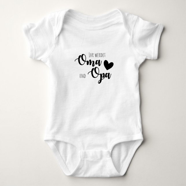 Du blir mormor och morfar t shirt (Framsida)