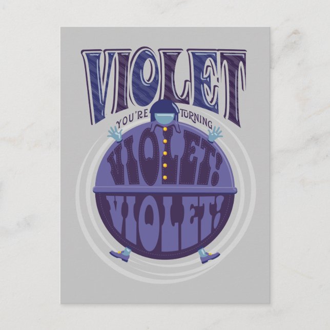 Du blir violett, Violet! Vykort (Framsida)