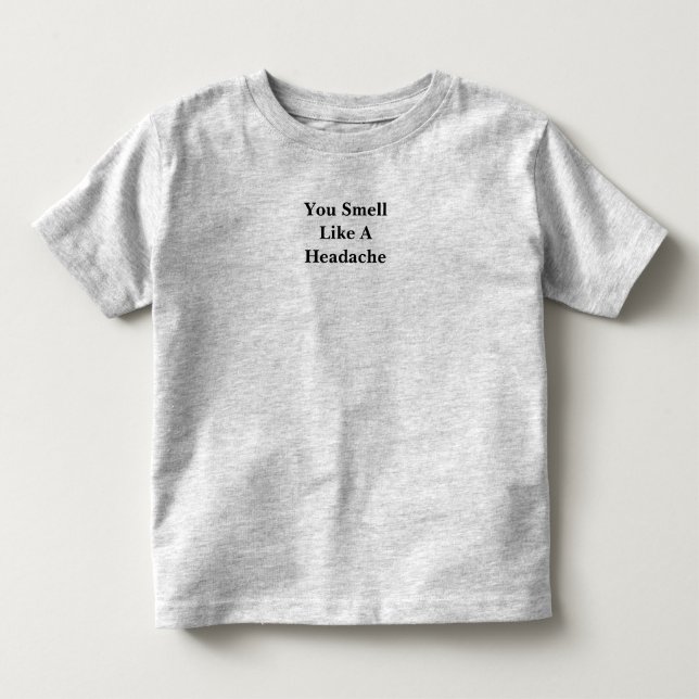 Du blöder som huvudvärk t shirt (Framsida)