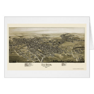 Du Bois, panorama- karta för PA - 1895 Hälsningskort