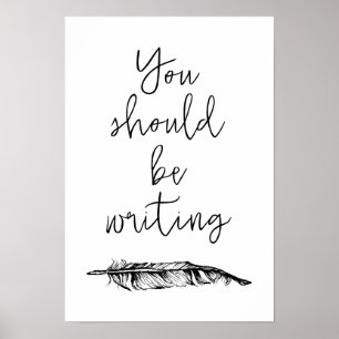 Du bör vara handstil poster