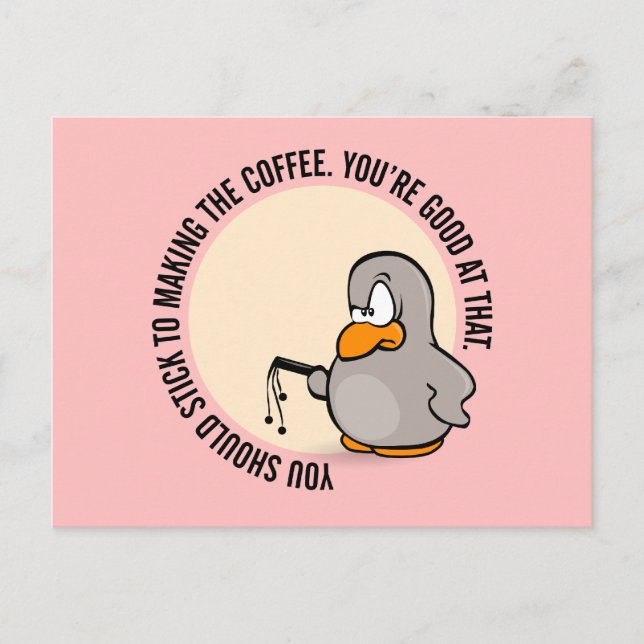 Du borde hålla dig till att bara skapar kaffet vykort (Framsida)