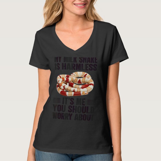 Du borde oroa dig för Mjölk-snake T Shirt (Framsida)
