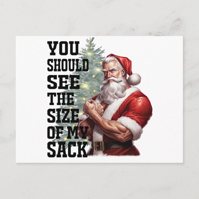 Du borde se min Storleka säck Helg Vykort (Framsida)