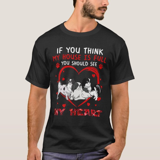 Du borde se mitt hjärta japanskt chin Hund älskare T Shirt (Framsida)