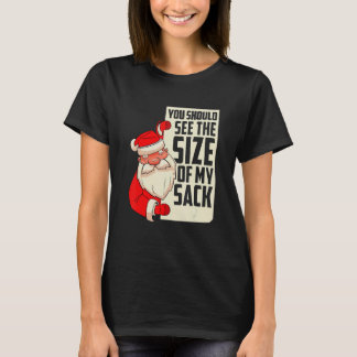 Du borde se storleken på min påse Festive Holiday T Shirt