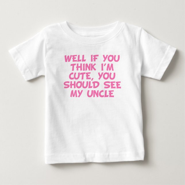 Du borde träffa min morbror tee shirt (Framsida)