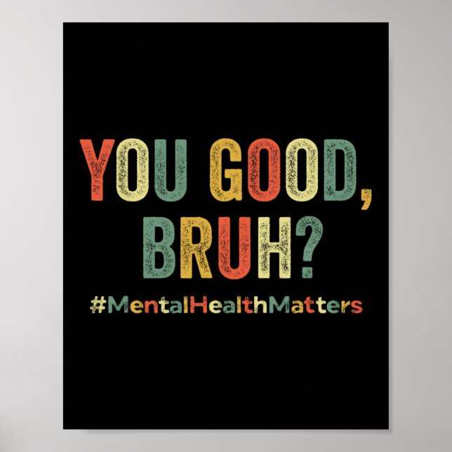 Du Bra Bruh-terapi stöder mentalhälsovård Poster (Framsidan)