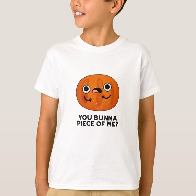 Du Bunna Biet på mig Funny Bun Pun T Shirt (Framsida)