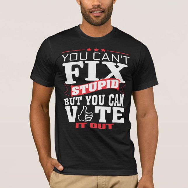Du cant fast dumt men du kan rösta det ut tShirten Tröja (Framsida)