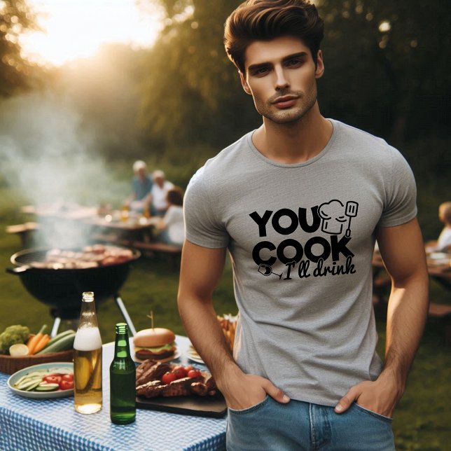 Du Cook jag dricker typografi.. T Shirt (Skapare uppladdad)