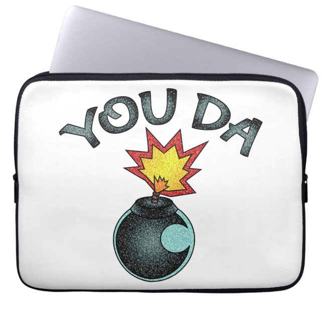 Du Da Glitter Bomb Laptop Fodral (Framsidan)