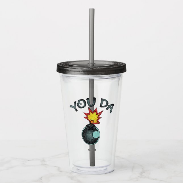 Du Da Glitterbomben Take Away Mugg (Framsida)