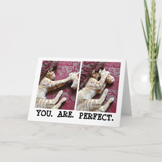 Du. DET ÄR DET. PERFEKT Kort (Framsida)