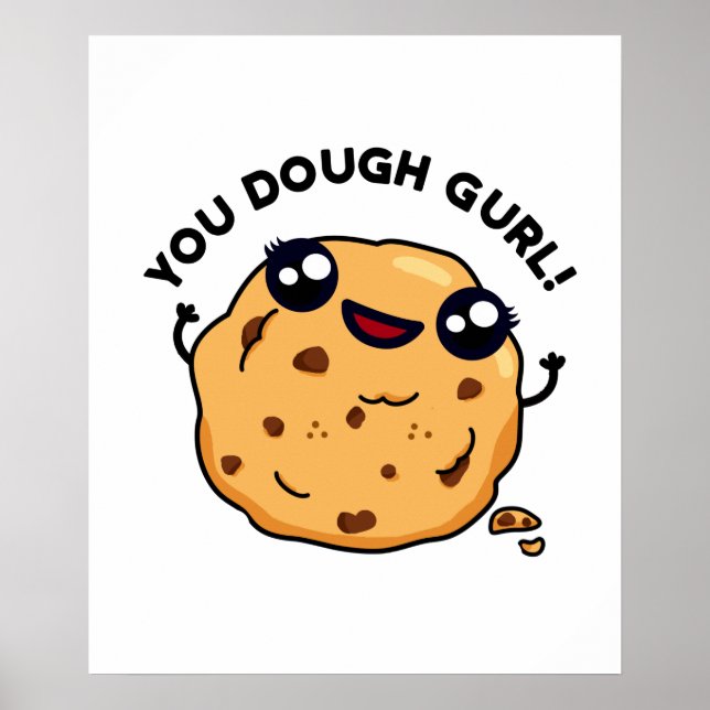 Du Dough Gurl Funny Baking Pun Poster (Framsidan)