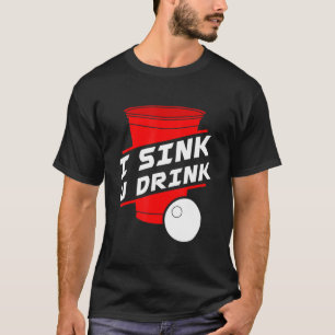 Du dricker Beer Pong College Game Beirut Pla T Shirt