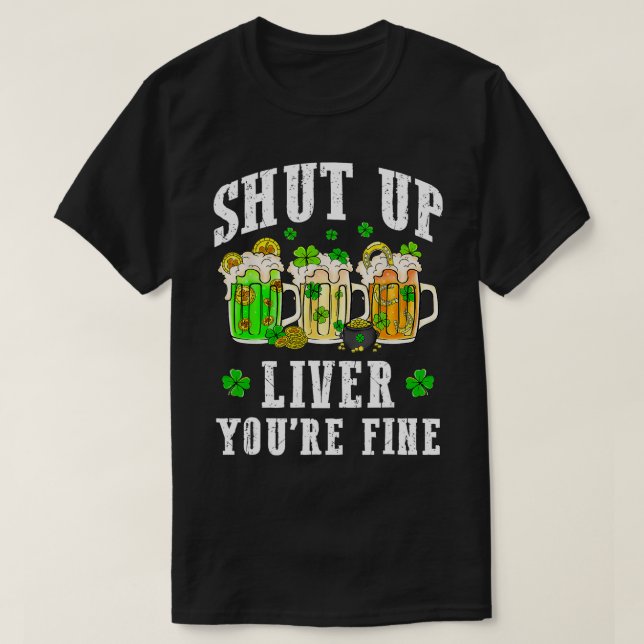 Du dricker Bra St patricks day T Shirt (Design framsida)