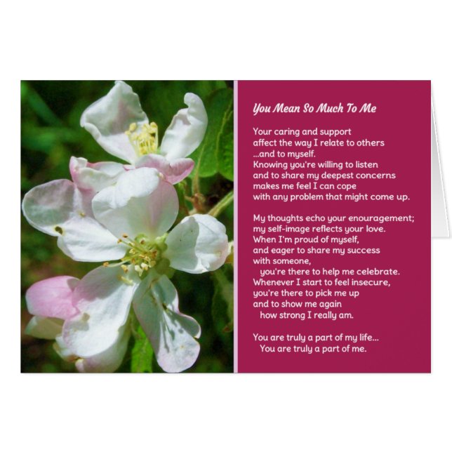 Du Elak så mycket för mig Hälsningskort (Framsidan Horizontal)