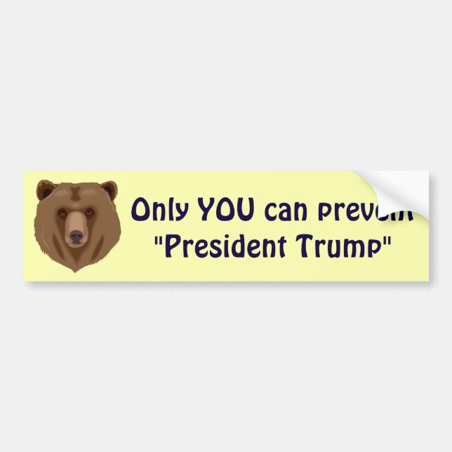 DU endast kan förhindra "presidenttrumf ", Bildekal (Framsidan)