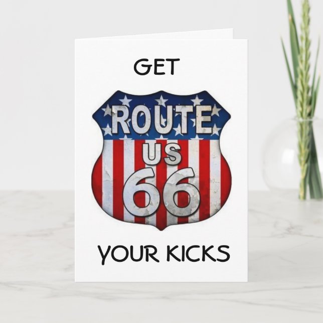 **DU FÅR ALLTID DIN KICKS** **50 BIRTHDAY** KORT (Framsida)