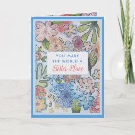 Du får bättre tackkort för världen helgkort