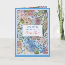 Du får bättre tackkort för världen helgkort