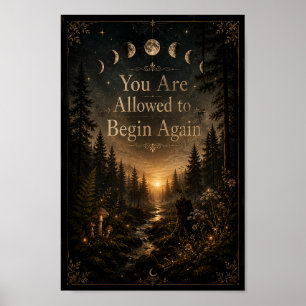 Du får börja om Mörk skog Poster