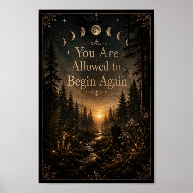 Du får börja om | Mörk skog Poster (Framsidan)