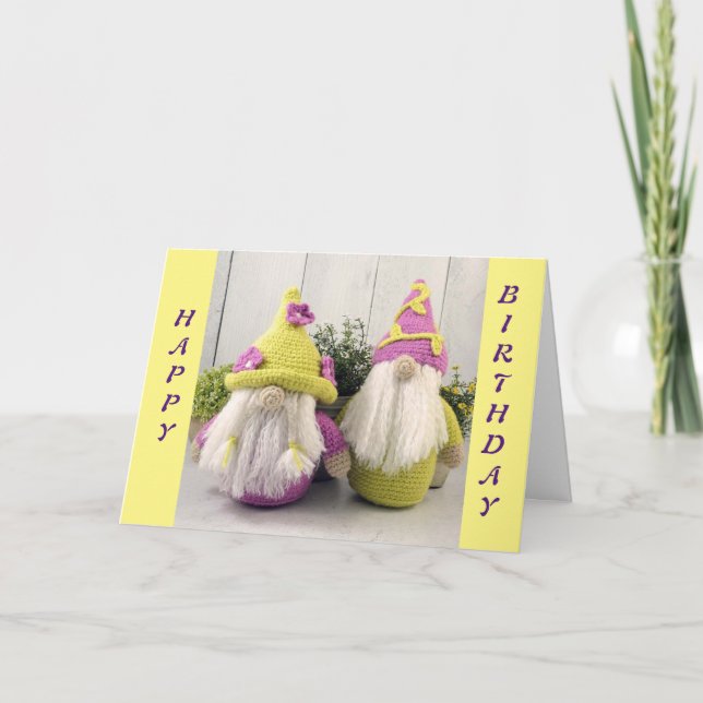 DU FÅR ETT "TWIN" BIRTHDAY-KORT KORT (Framsida)