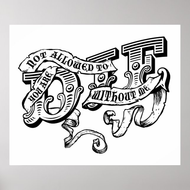 Du får inte dö utan mig poster (Framsidan)