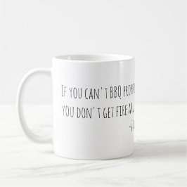 Du får inte eld kaffemugg