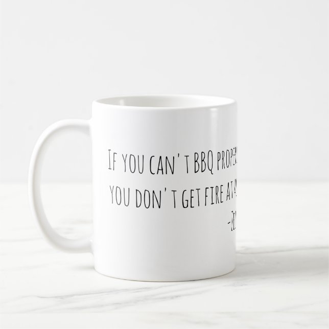 Du får inte eld kaffemugg (Vänster)