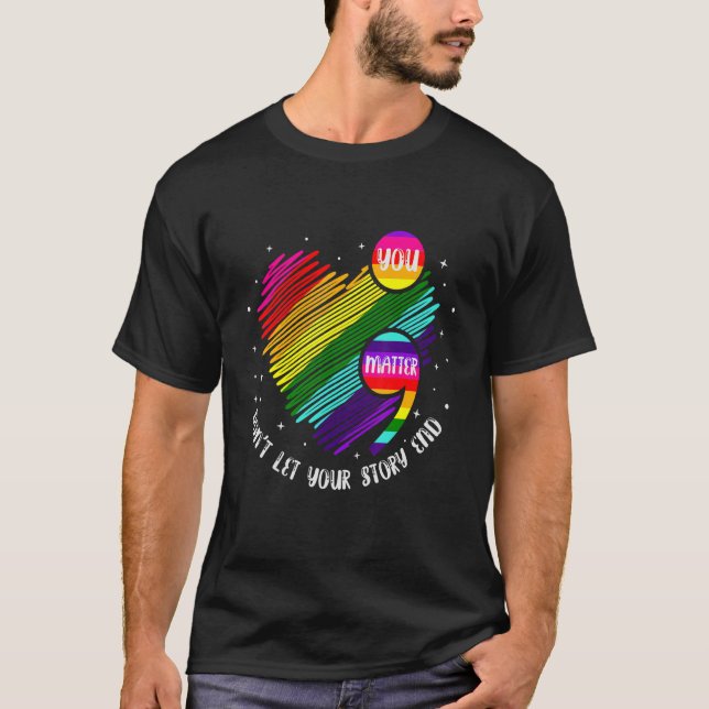 Du får inte låta din artikel sluta stöda LGB T Shirt (Framsida)