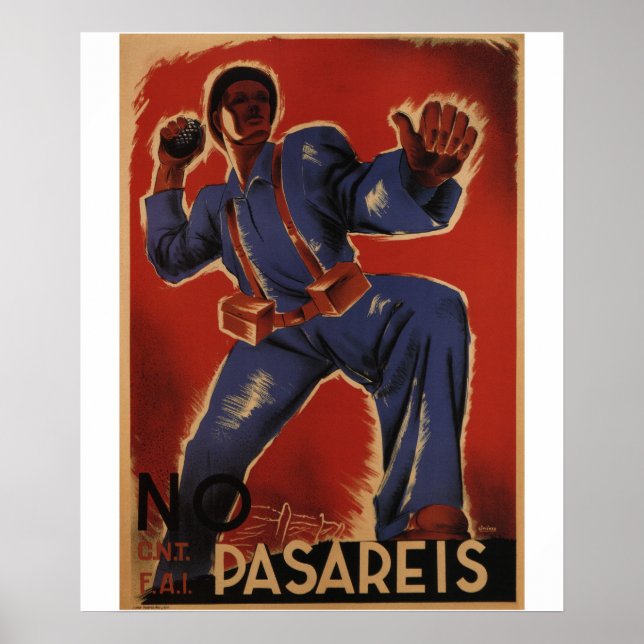 Du får inte passera (1937)_Propaganda-Poster Poster (Framsidan)