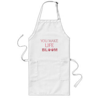 Du Får Livet Att Blomma Blommig Gåva till Henne Långt Förkläde