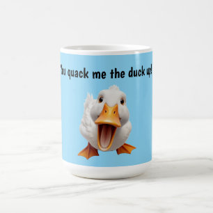 Du får mig att fnissa, anka kaffemugg