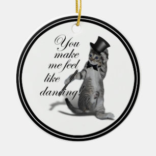 Du får mig att känna mig som Dancing! Tap Dancing Julgransprydnad Keramik