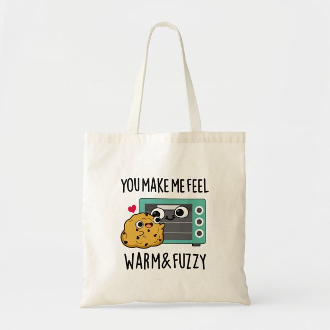Du får mig att känna mig varm och Fuzzy Funny Oven Tygkasse (Framsidan)
