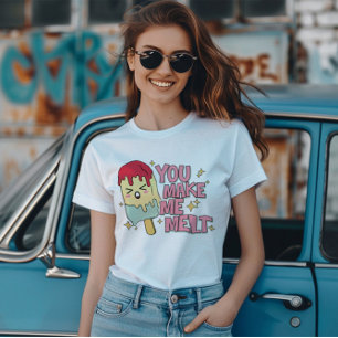 Du får mig att Melt Cute Valentine T Shirt