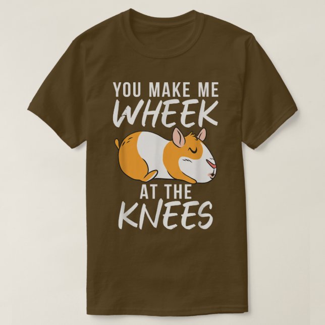 Du får mig att pipa på knäna Cute Guinea Gris T Shirt (Design framsida)