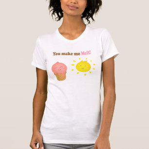 Du får mig att smälta, glass och sol, kärlek humor tee