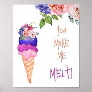 Du får mig att smälta Möhippan att hon är uppkörd Poster