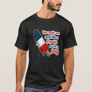 Du får mig att smälta som en popsicle den 4 juli t shirt