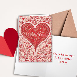 Du får mig att vilja vara en bättre person tack kort