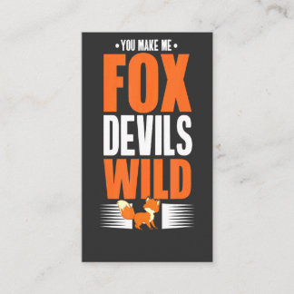 Du får mig till Foxdevils vilda engelska Tilläggskort