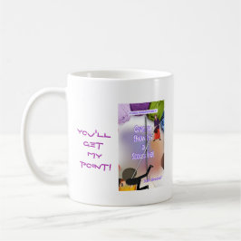 Du får min poäng! Granny, Fuchsia, MN-serien Kaffemugg